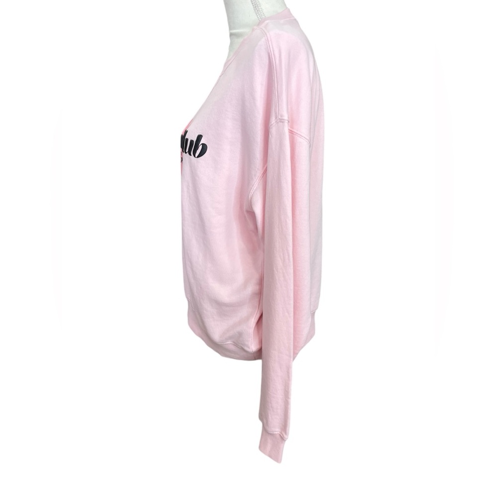 Wildfox “Brunch Club Every Day” Pink Graphic Crewneck Sweatshirt Various Sizes - Picture 3 of 7